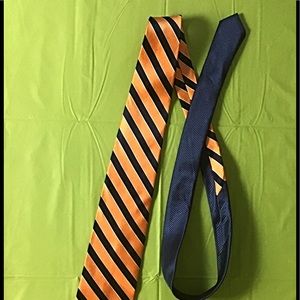 Orange and Blue Tommy Hilfiger Tie as accessory